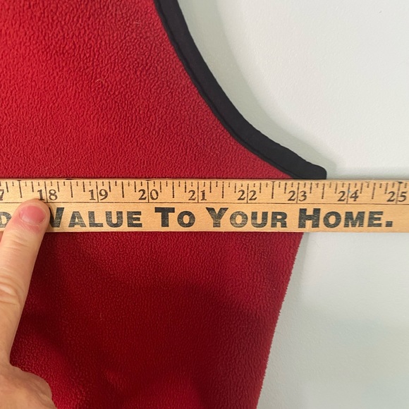 L.L. Bean Red Fleece Sleeveless Vest Jacket Size Large - Picture 4 of 5